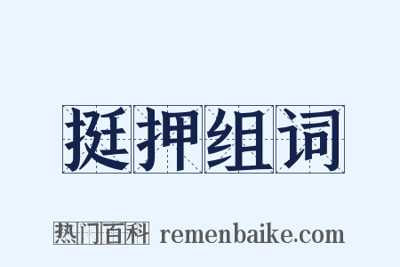 挺押组词是什么意思的图片